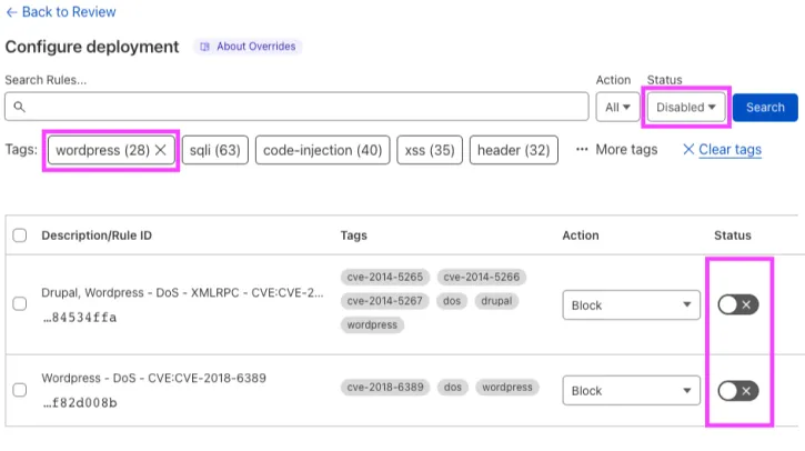 Dashboard screenshot filtering for WordPress